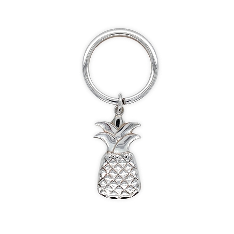 Tiffany Sterling Pineapple Keychain   j7631